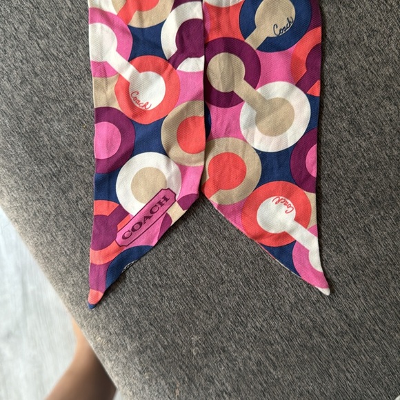 Coach Multicolor Patterned twilly scarf - Picture 3 of 4
